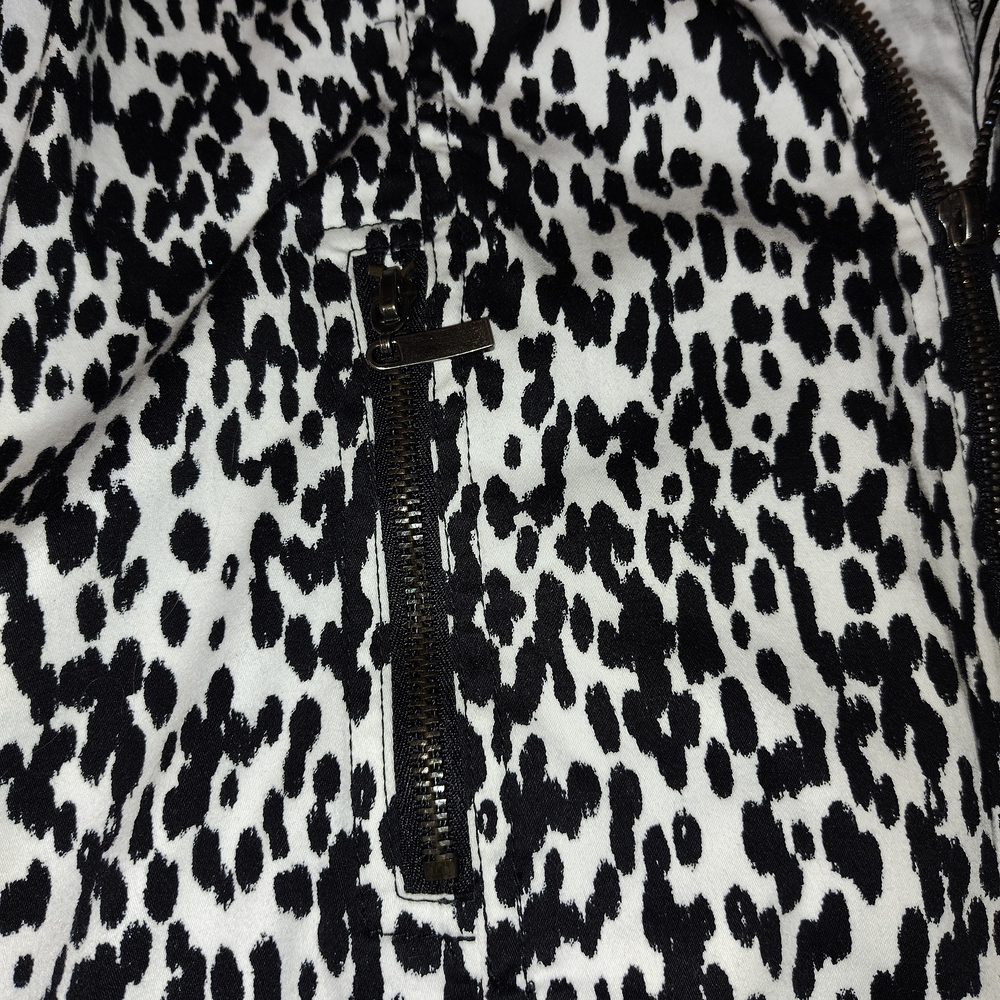 Ruby Rd. Monochrome Animal Print Bomber Jacket - Picture 4 of 5